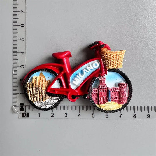 Switzerland Amsterdam Netherlands Holland Italy Germany Greece travel souvenir bicycle crafts Fridge Magnet c - Grand Goldman