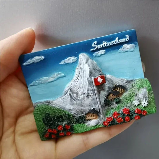 Switzerland Fridge Magnets Geneva Interlaken Swiss Cow Duck Cuckoo Clock Alpine Magnetick Refrigerator Stickers Souvenir Gifts - Grand Goldman