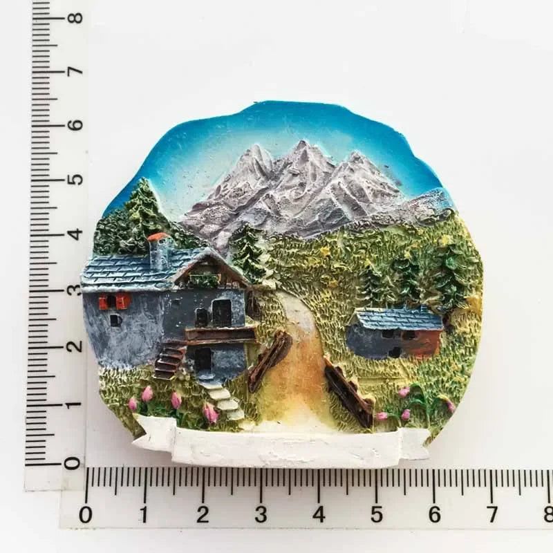 Switzerland Fridge Magnets Souvenir  Swiss Lucerne Jungfrau Chapel Bridge Cuckoo Clock Tourism Magnetic Refrigerator Stickers - Grand Goldman