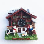 Switzerland Fridge Magnets Souvenir  Swiss Lucerne Jungfrau Chapel Bridge Cuckoo Clock Tourism Magnetic Refrigerator Stickers - Grand Goldman