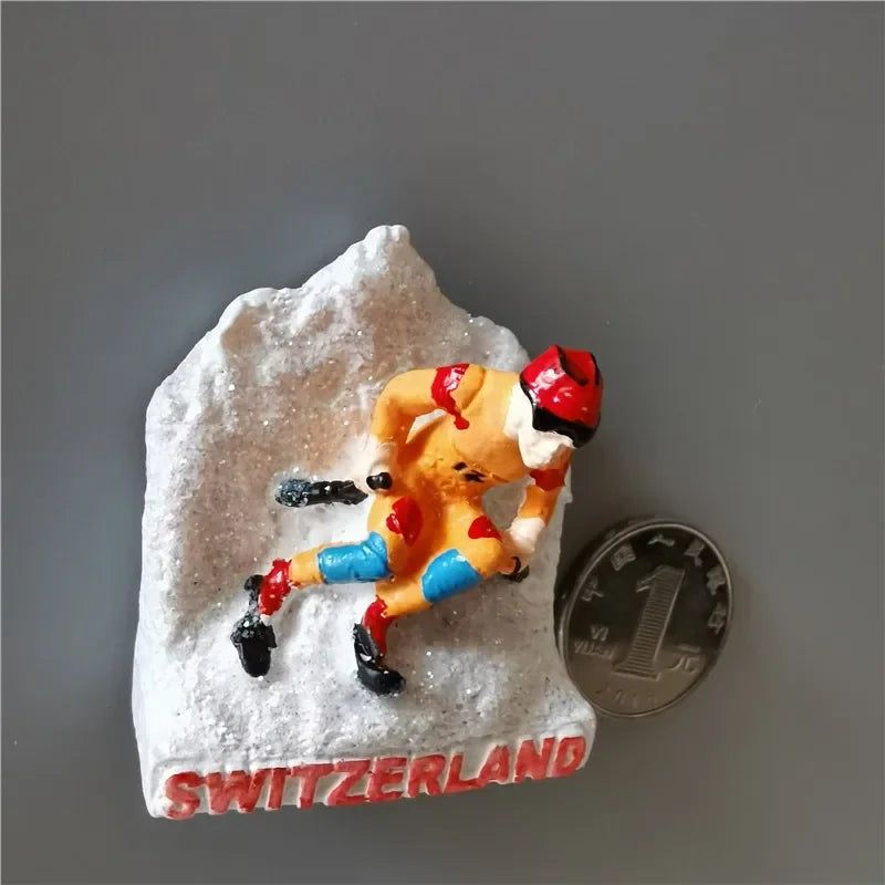 Switzerland Fridge Magnets Souvenir  Swiss Lucerne Jungfrau Chapel Bridge Cuckoo Clock Tourism Magnetic Refrigerator Stickers - Grand Goldman