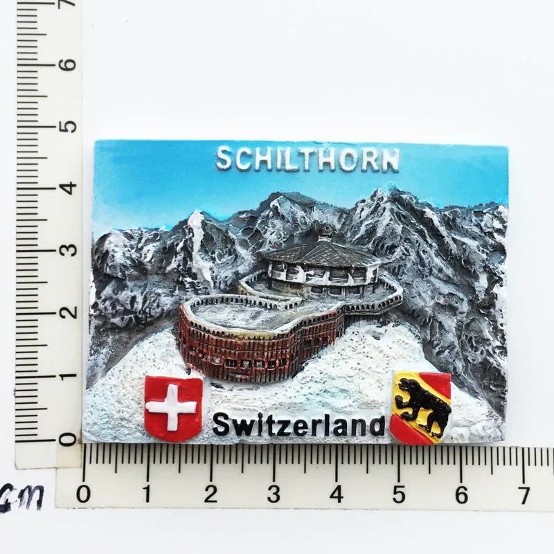 Switzerland Fridge Magnets Souvenir  Swiss Lucerne Jungfrau Chapel Bridge Cuckoo Clock Tourism Magnetic Refrigerator Stickers - Grand Goldman