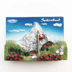 Switzerland Fridge Magnets Souvenir  Swiss Lucerne Jungfrau Chapel Bridge Cuckoo Clock Tourism Magnetic Refrigerator Stickers - Grand Goldman