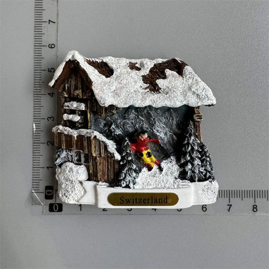 Switzerland Fridge Magnets Swiss Lovely Wooden House Cuckoo Clock Alpine Magnetick Refrigerator Stickers Souvenir Travel Gift - Grand Goldman