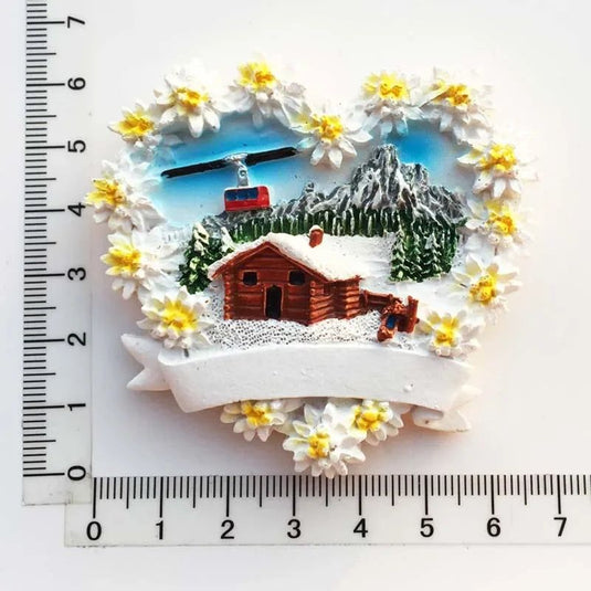 Switzerland Fridge Magnets Swiss Lovely Wooden House Cuckoo Clock Alpine Magnetick Refrigerator Stickers Souvenir Travel Gift - Grand Goldman