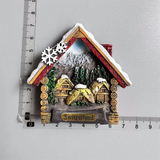 Switzerland Fridge Magnets tourist Souvenir Basel Zermatt Matterhorn Swiss Lucerne Jungfrau Cuckoo Clock Refrigerator Stickers - Grand Goldman