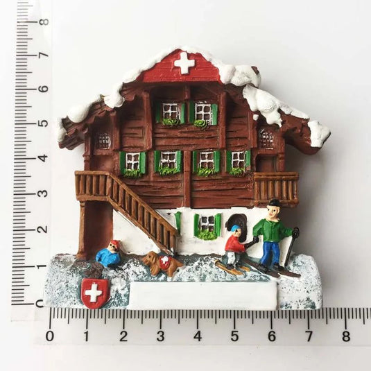 Switzerland Fridge Magnets Souvenir  Swiss Lucerne Jungfrau Chapel Bridge Cuckoo Clock Tourism Magnetic Refrigerator Stickers - Grand Goldman