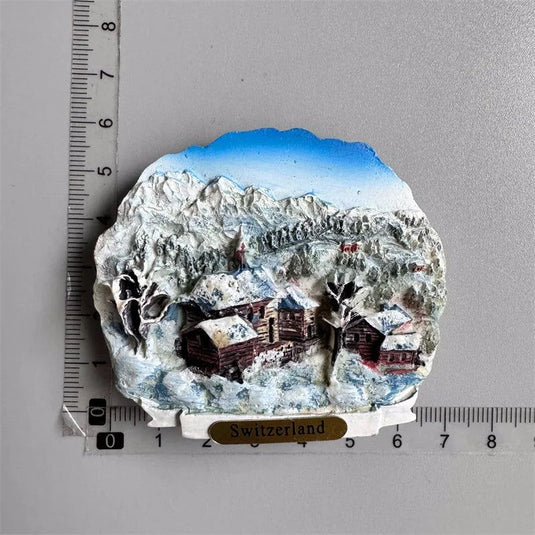 Switzerland Fridge Magnets tourist Souvenir Basel Zermatt Matterhorn Swiss Lucerne Jungfrau Cuckoo Clock Refrigerator Stickers - Grand Goldman