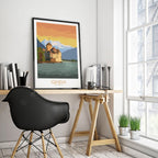 Switzerland Travel Geneva Art Poster Rectangle - Grand Goldman