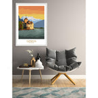 Switzerland Travel Geneva Art Poster Rectangle - Grand Goldman