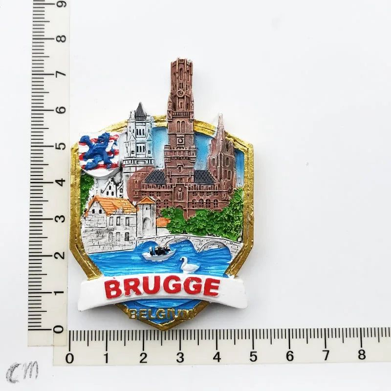 Swiwzertlnd Split Croatia Luxembourg Chicago Brazil Brugge Crete Bordeaux Jerusalem Boston USA Spain Fridge Magnets Stickers - Grand Goldman