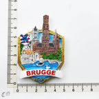 Swiwzertlnd Split Croatia Luxembourg Chicago Brazil Brugge Crete Bordeaux Jerusalem Boston USA Spain Fridge Magnets Stickers - Grand Goldman