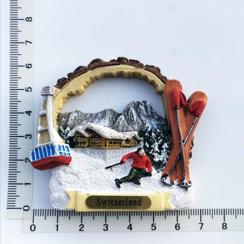 Swiwzertlnd Split Croatia Luxembourg Chicago Brazil Brugge Crete Bordeaux Jerusalem Boston USA Spain Fridge Magnets Stickers - Grand Goldman