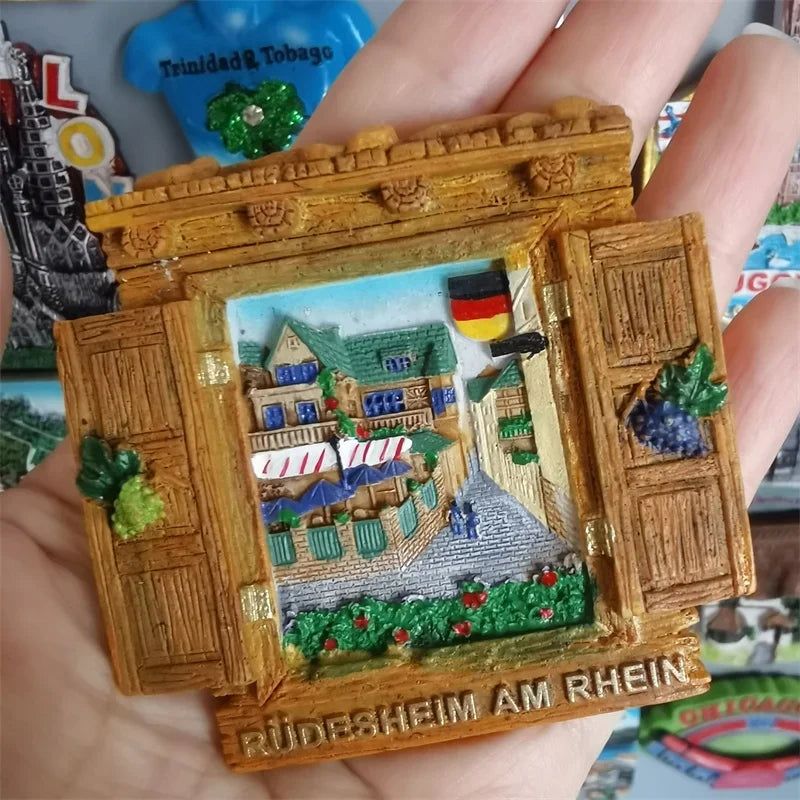 Swiwzertlnd Split Croatia Luxembourg Chicago Brazil Brugge Crete Bordeaux Jerusalem Boston USA Spain Fridge Magnets Stickers - Grand Goldman