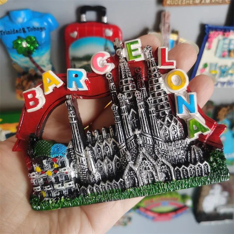 Swiwzertlnd Split Croatia Luxembourg Chicago Brazil Brugge Crete Bordeaux Jerusalem Boston USA Spain Fridge Magnets Stickers - Grand Goldman