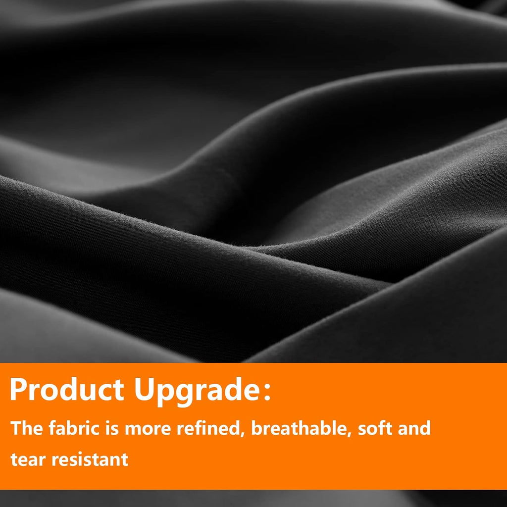 TAIMIT Full Size Comforter Set - 7 Pieces, Bed in a Bag Bedding Sets with All Season Soft Quilted Warm Fluffy Reversible Comforter,Flat Sheet,Fitted Sheet,2 Pillow Shams,2 Pillowcases,Dark Grey - Grand Goldman