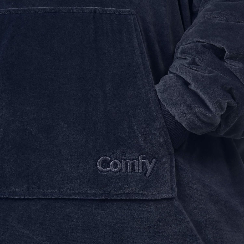 THE COMFY Original | Oversized Microfiber & Sherpa Wearable Blanket, Seen On Shark Tank, One Size Fits All (Blue) - Grand Goldman