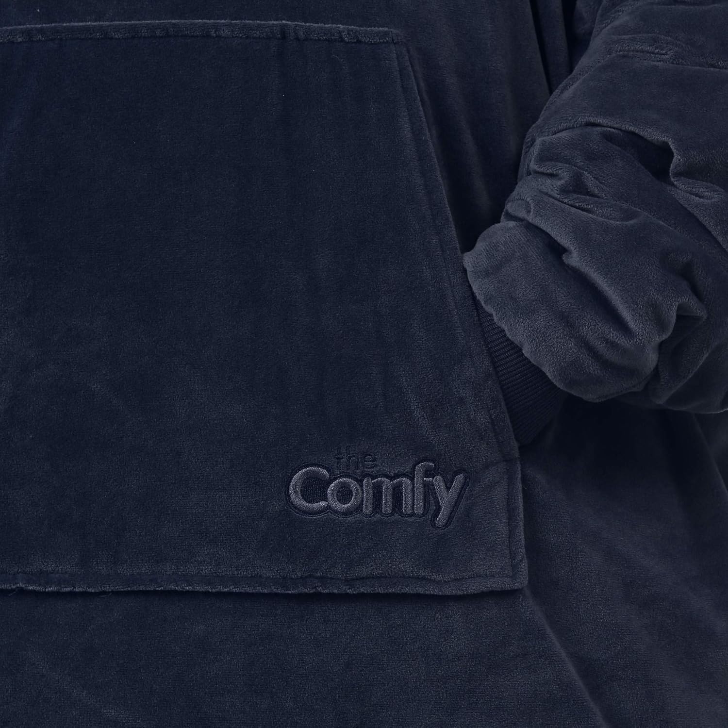 THE COMFY Original | Oversized Microfiber & Sherpa Wearable Blanket, Seen On Shark Tank, One Size Fits All (Blue) - Grand Goldman