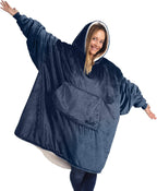 THE COMFY Original | Oversized Microfiber & Sherpa Wearable Blanket, Seen On Shark Tank, One Size Fits All (Blush) - Grand Goldman