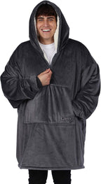 THE COMFY Original | Oversized Microfiber & Sherpa Wearable Blanket, Seen On Shark Tank, One Size Fits All (Blush) - Grand Goldman