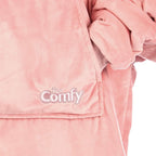 THE COMFY Original | Oversized Microfiber & Sherpa Wearable Blanket, Seen On Shark Tank, One Size Fits All (Blush) - Grand Goldman