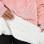 THE COMFY Original | Oversized Microfiber & Sherpa Wearable Blanket, Seen On Shark Tank, One Size Fits All (Blush) - Grand Goldman
