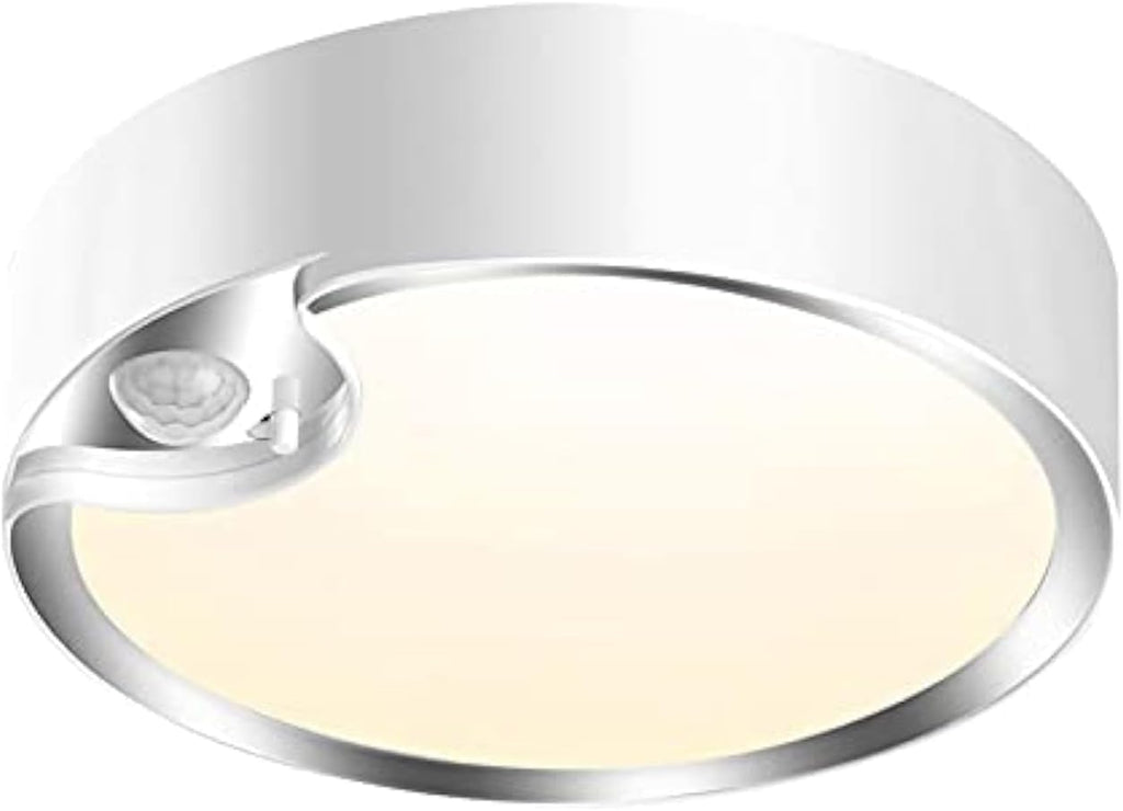 TOOWELL Motion Sensor Ceiling Light Battery Operated Indoor LED Ceiling Lights for Closet Hallway Pantry Laundry Stairs Garage Bathroom Shower Porch Shed Wall 400LM Motion Activated Light - 2 Pack - Grand Goldman