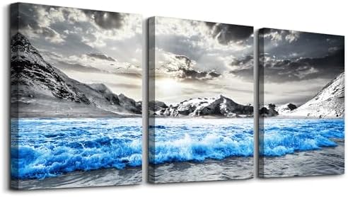 TTHYUEWS Canvas Wall Art For Living Room Modern Inspiration Wall Decor For Bedroom Office Wall Decoration Black And White Painting Yellow Landscape Wall Pictures Prints Artwork Home Decor 3 Piece - Grand Goldman