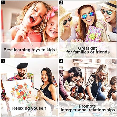 TUMOVO Flowers Paint by Numbers, Abstraction Oil Painting for Adults Kids Paint by Number, Plants Paint by Numbers with Brushes and Pigment for Home Wall Decor, 16x20 Inch, Frameless - Grand Goldman