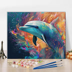 TUMOVO Flowers Paint by Numbers, Abstraction Oil Painting for Adults Kids Paint by Number, Plants Paint by Numbers with Brushes and Pigment for Home Wall Decor, 16x20 Inch, Frameless - Grand Goldman