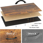 TV Stand Dresser for Bedroom, Entertainment Center with Power Outlet for 50" TV, Dressers with 4 Fabric Drawers & Open Shelves for Living Room, Bedroom, Entryway, Rustic Brown - Grand Goldman