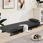 TYBOATLE Sleep Chair Bed, Comfy Convertible Sleeper Chairs for Adults, 5 in 1 Folding Sofa Bed with 5-Position Adjustable Backrest & Pillow, Cozy Small Chair Couch for Small Spaces, Office (Dark Grey) - Grand Goldman