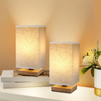 Table Lamp for Bedroom - Small Beside Lamps for Night Stands Home Office - Minimalist Design Warm Light Mini Boho Lamp - Fits in Kids,Living,Nursey Room,College Dorm - Awesome Gift Choice - Grand Goldman