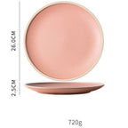 Tableware Morandi Dishes Set Ceramic Style Plate - Grand Goldman