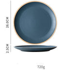Tableware Morandi Dishes Set Ceramic Style Plate - Grand Goldman