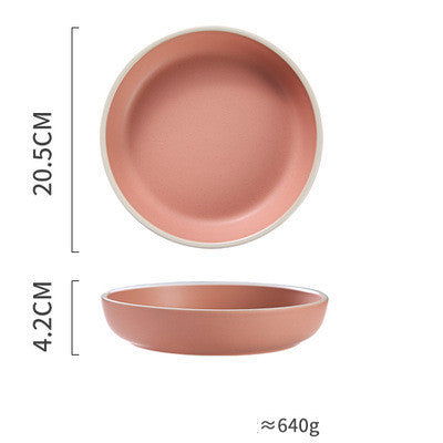 Tableware Morandi Dishes Set Ceramic Style Plate - Grand Goldman