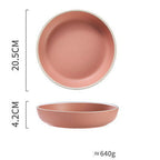 Tableware Morandi Dishes Set Ceramic Style Plate - Grand Goldman