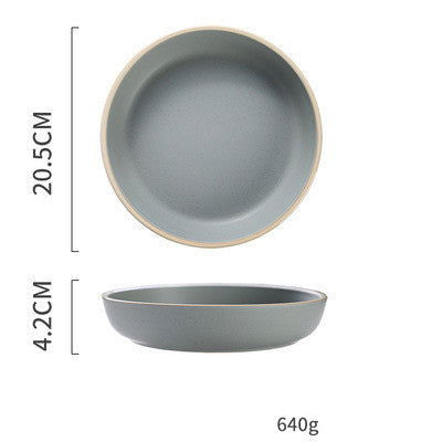 Tableware Morandi Dishes Set Ceramic Style Plate - Grand Goldman