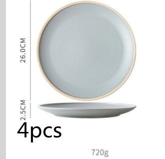 Tableware Morandi Dishes Set Ceramic Style Plate - Grand Goldman