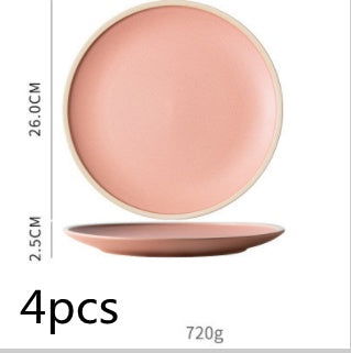 Tableware Morandi Dishes Set Ceramic Style Plate - Grand Goldman