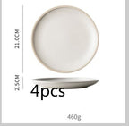 Tableware Morandi Dishes Set Ceramic Style Plate - Grand Goldman