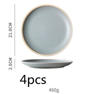 Tableware Morandi Dishes Set Ceramic Style Plate - Grand Goldman