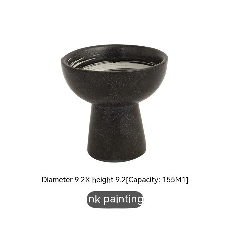 Tall Bowl Japanese-style Ceramic Snack Tableware - Grand Goldman