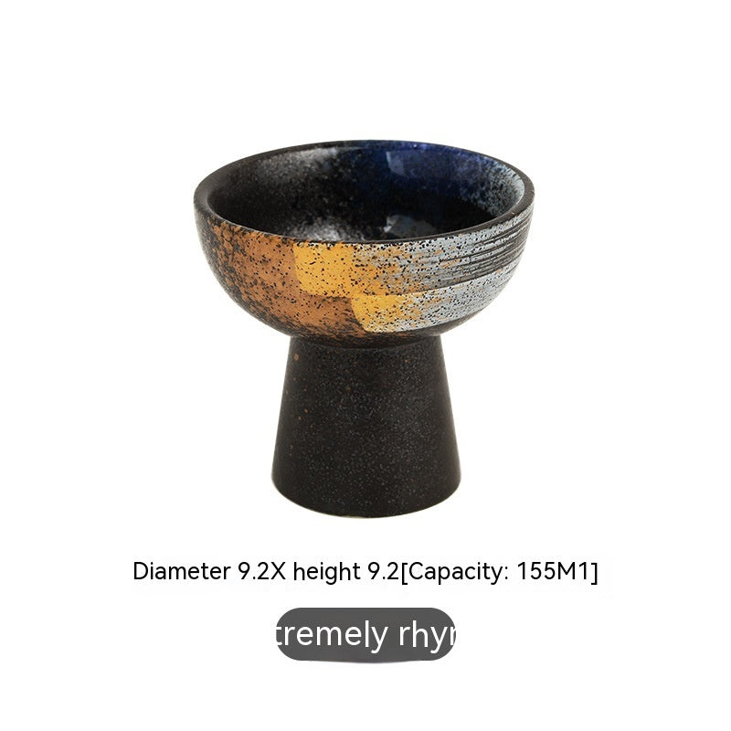 Tall Bowl Japanese-style Ceramic Snack Tableware - Grand Goldman