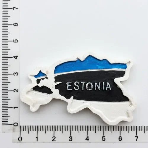 Tallinn Estonia fridge magnets tourist souvenir 3D Resin Crafts Magnetic Refrigerator Stickers Collection Decoration Gifts - Grand Goldman