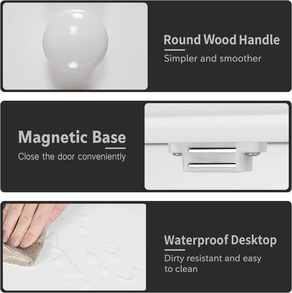 TaoHFE Bathroom Wall Cabinet with 2 Door Adjustable Shelves,Over The Toilet Storage White Wall Mounted Medicine Cabinets for Bathroom Laundry Room Kitchen - Grand Goldman