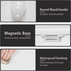 TaoHFE Bathroom Wall Cabinet with 2 Door Adjustable Shelves,Over The Toilet Storage White Wall Mounted Medicine Cabinets for Bathroom Laundry Room Kitchen - Grand Goldman