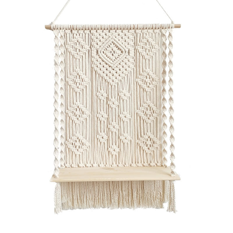 Tapestry Rack Bohemian Cotton Rope Woven Wall Hanging Flower Rack - Grand Goldman