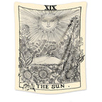 Tarot Card Destiny Astrology Divination Retro Tapestry Wall Tapestry - Grand Goldman