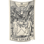 Tarot Card Destiny Astrology Divination Retro Tapestry Wall Tapestry - Grand Goldman